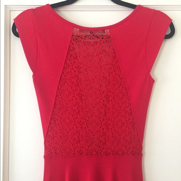 French Connection Red Skater dress, size 2-4 US - Picture 2 of 5